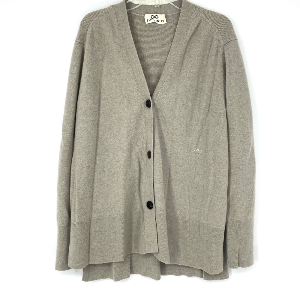 Sminfinity Cashmere Cardigan Sweater Grey